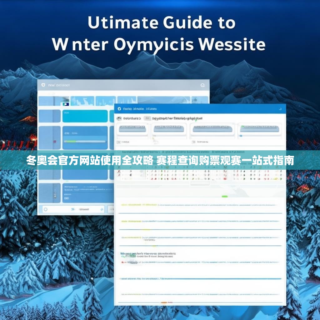 详细阅读:冬奥会官方网站使用全攻略 赛程查询购票观赛一站式指南 冬奥会官方网站使用全攻略 赛程查询购票观赛一站式指南