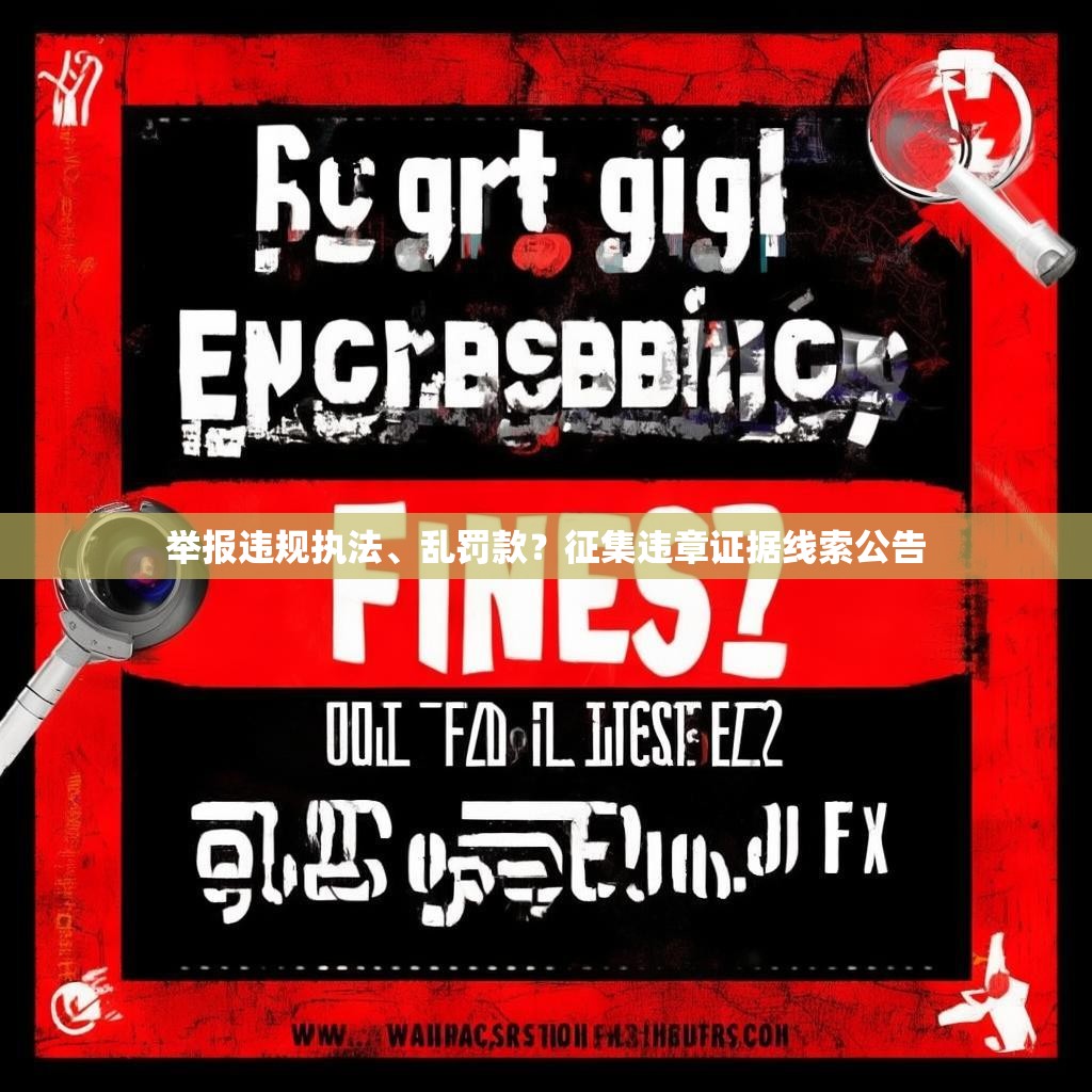 举报违规执法、乱罚款?征集违章证据线索公告 举报违规执法、乱罚款?征集违章证据线索公告